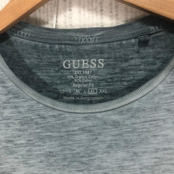 Guess Mens‎ T Shirt XL Extra Large Gray California Los Angeles Graphic Tee - Picture 4 of 8